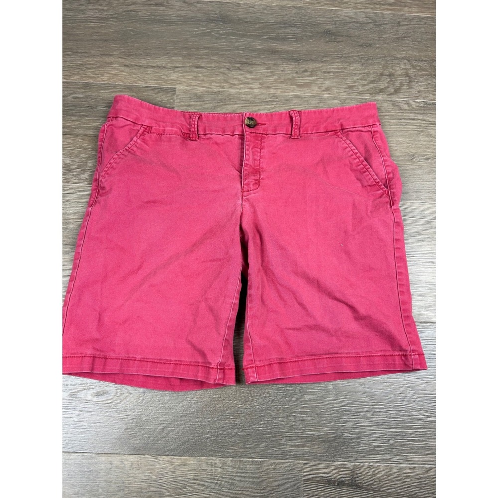 American Eagle Outfitters Men Pink Bermuda Stretch Chino Shorts Size 12 1363